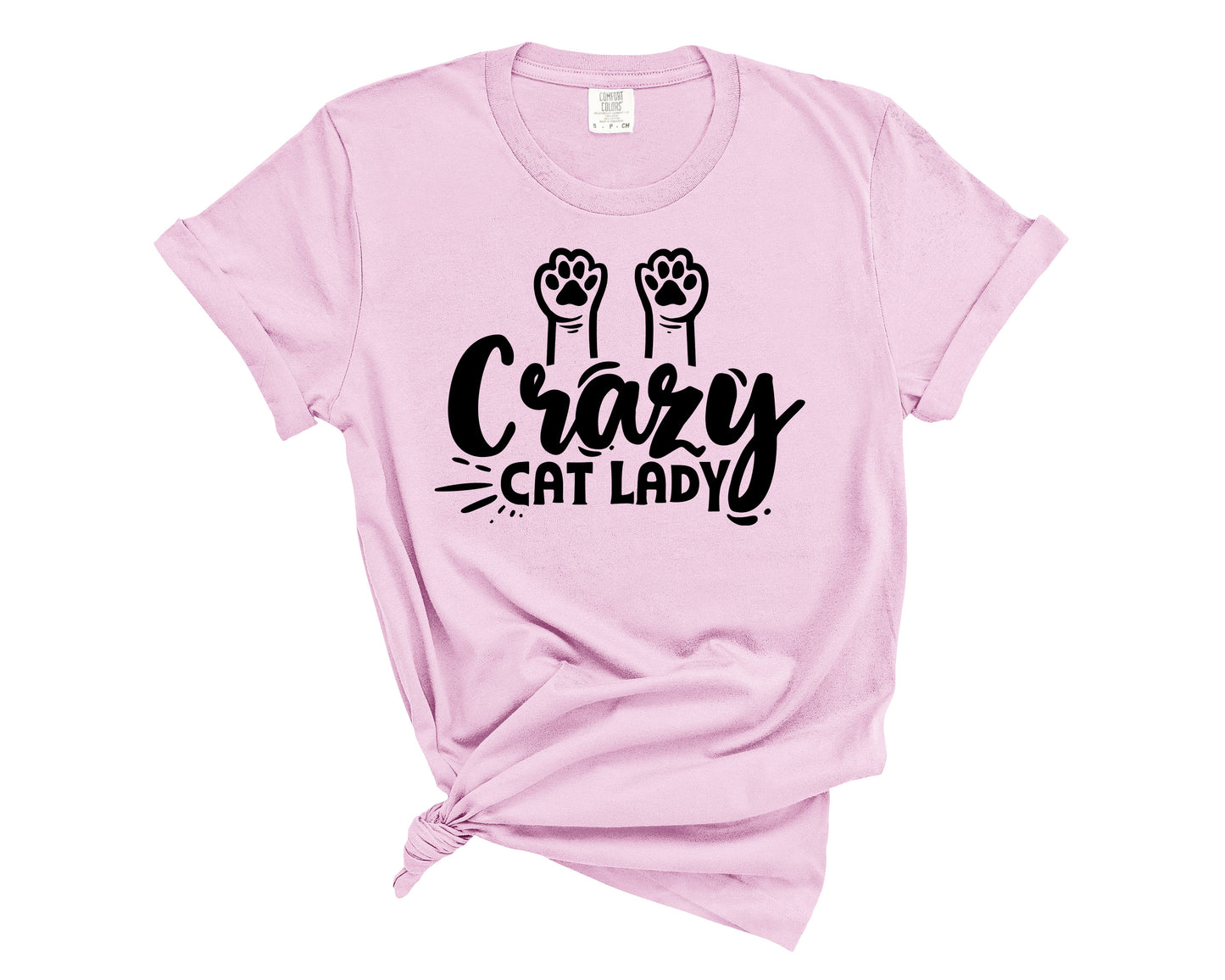 crazy cat lady with paws