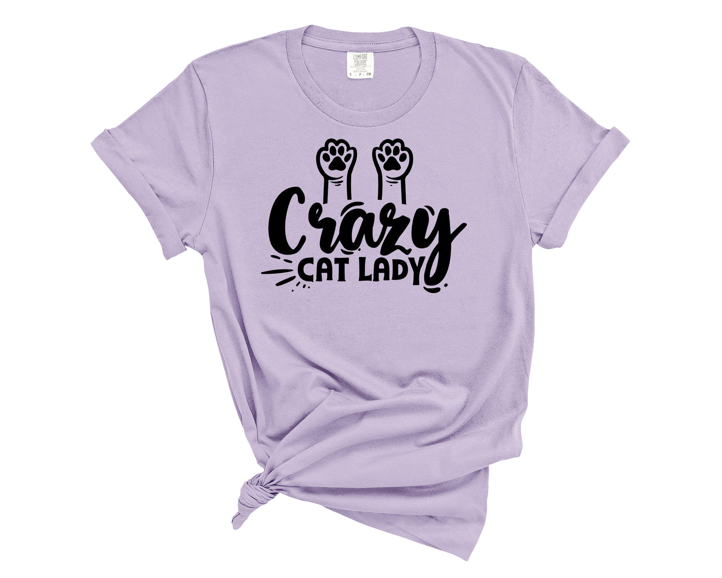 crazy cat lady with paws