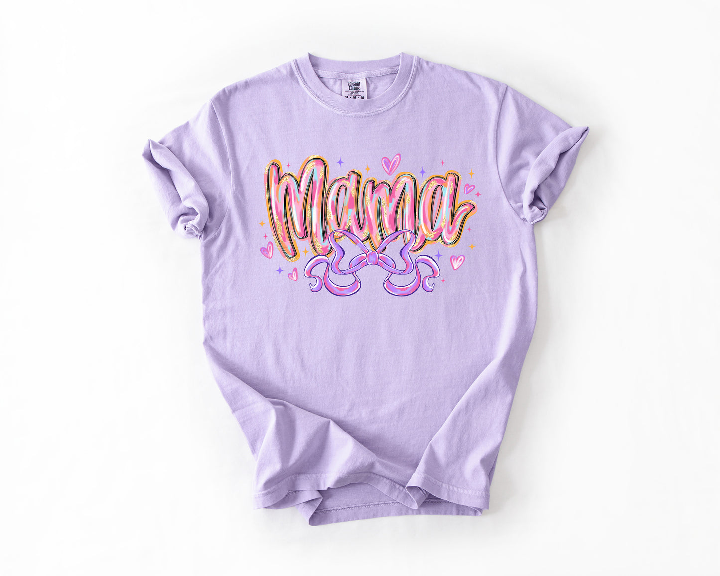 mama with purple bow