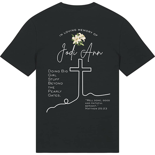Some Angels Wear Hoodies & Drive Jeeps – Jodi Legacy Tee