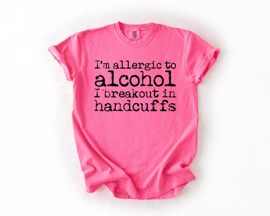 Allergic to alcohol