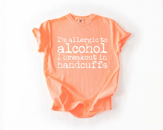 Allergic to alcohol