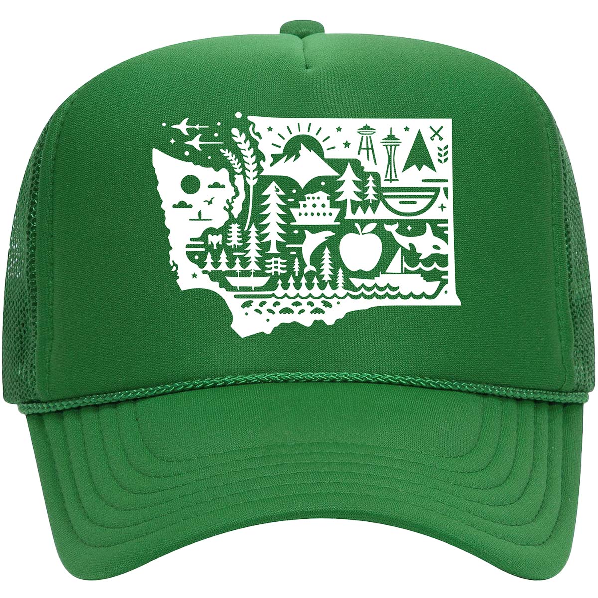 Washington State Icons Trucker Hat