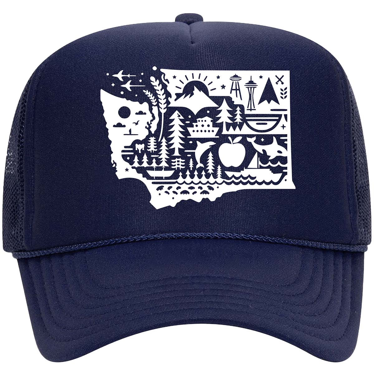 Washington State Icons Trucker Hat
