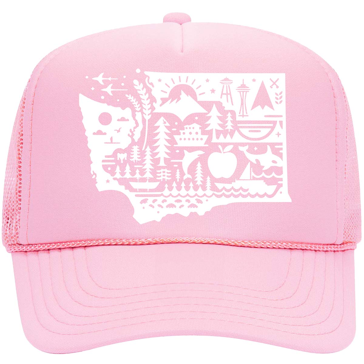 Washington State Icons Trucker Hat