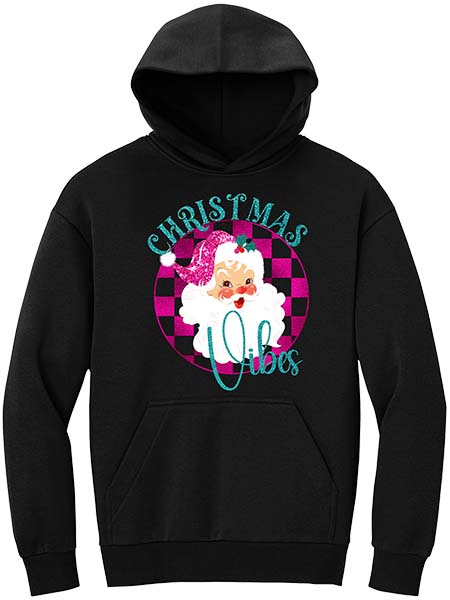 Santa Christmas Vibes Hoodie