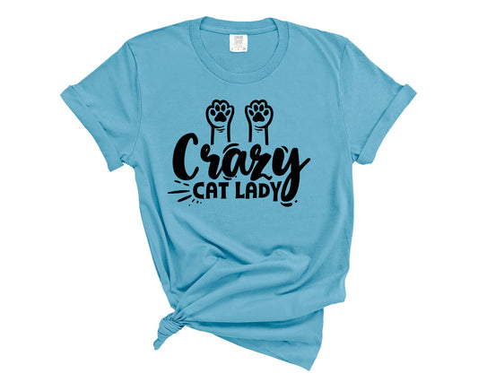 crazy cat lady with paws