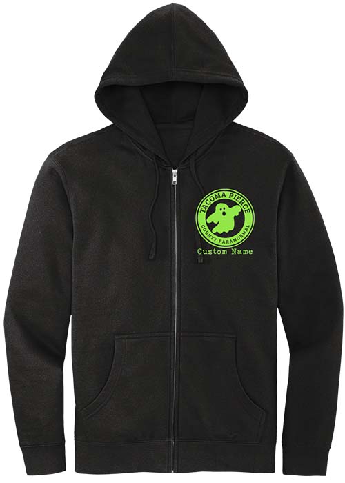 Tacoma Pierce County Paranormal Full Zip Hoodie