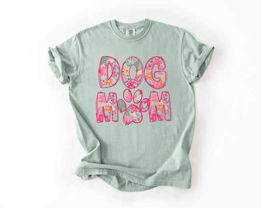 dog mom floral