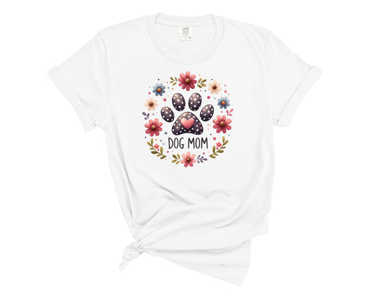 dog mom floral