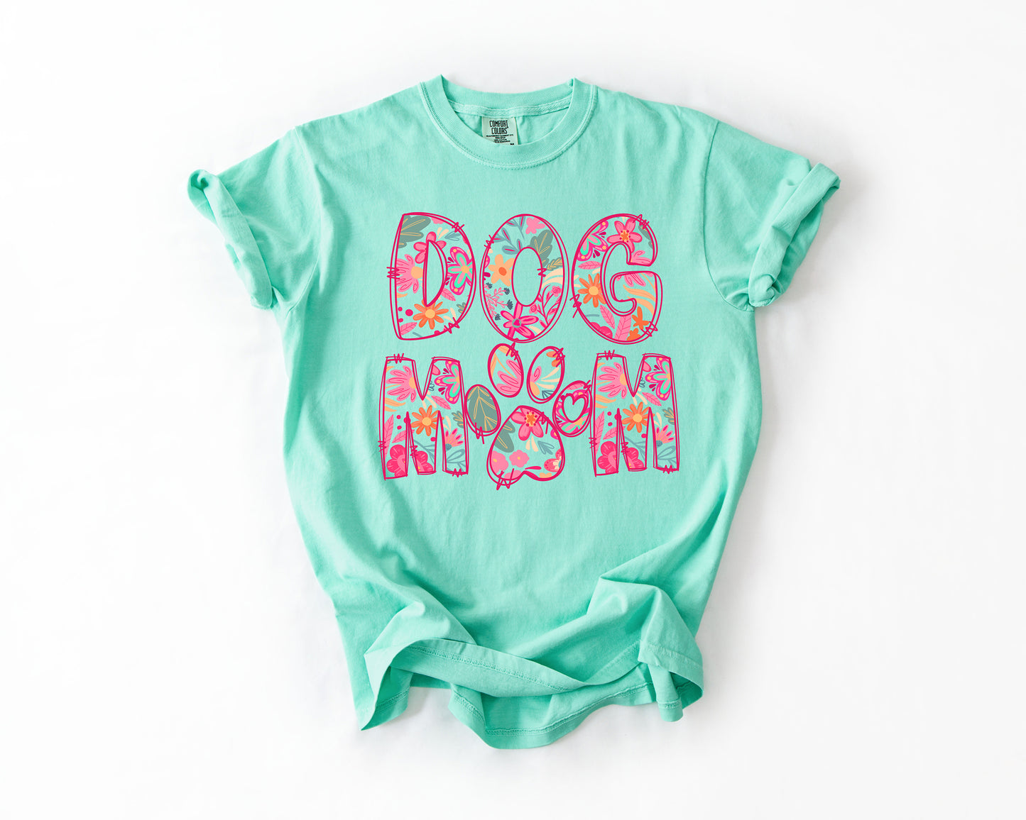 dog mom floral