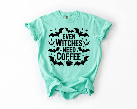 Even Witches Need Coffee Tee