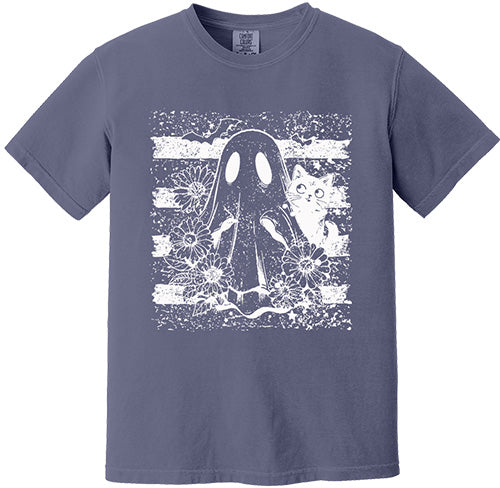 Ghost With Cat Tee