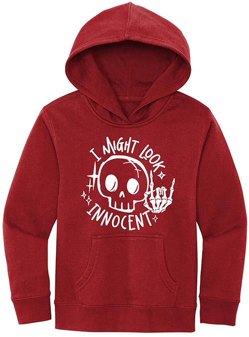 I Might Look Innocent Youth Hoodie
