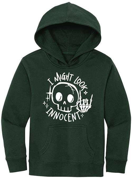 I Might Look Innocent Youth Hoodie