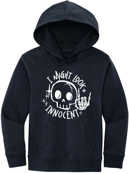 I Might Look Innocent Youth Hoodie